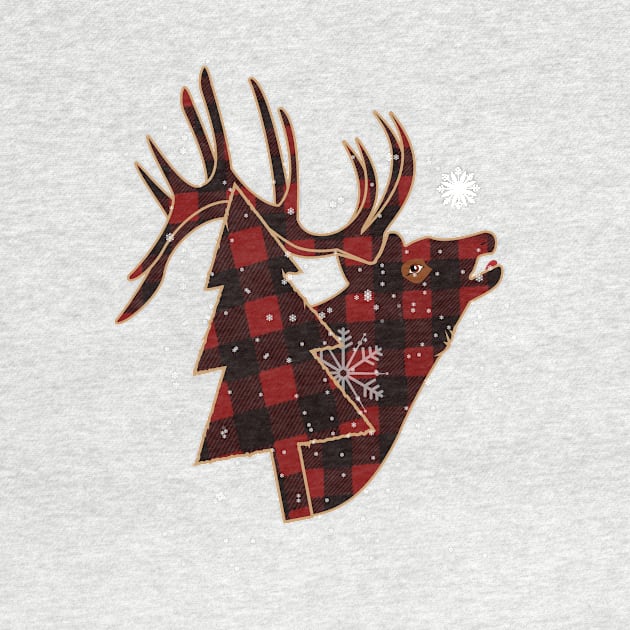 elk christmas by bratshirt